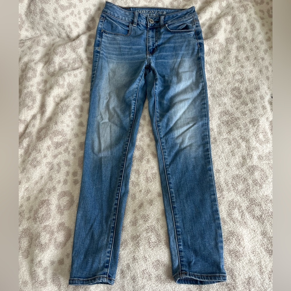 American Eagle hi rise jeans